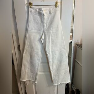 Women’s White Wide Leg Jeans